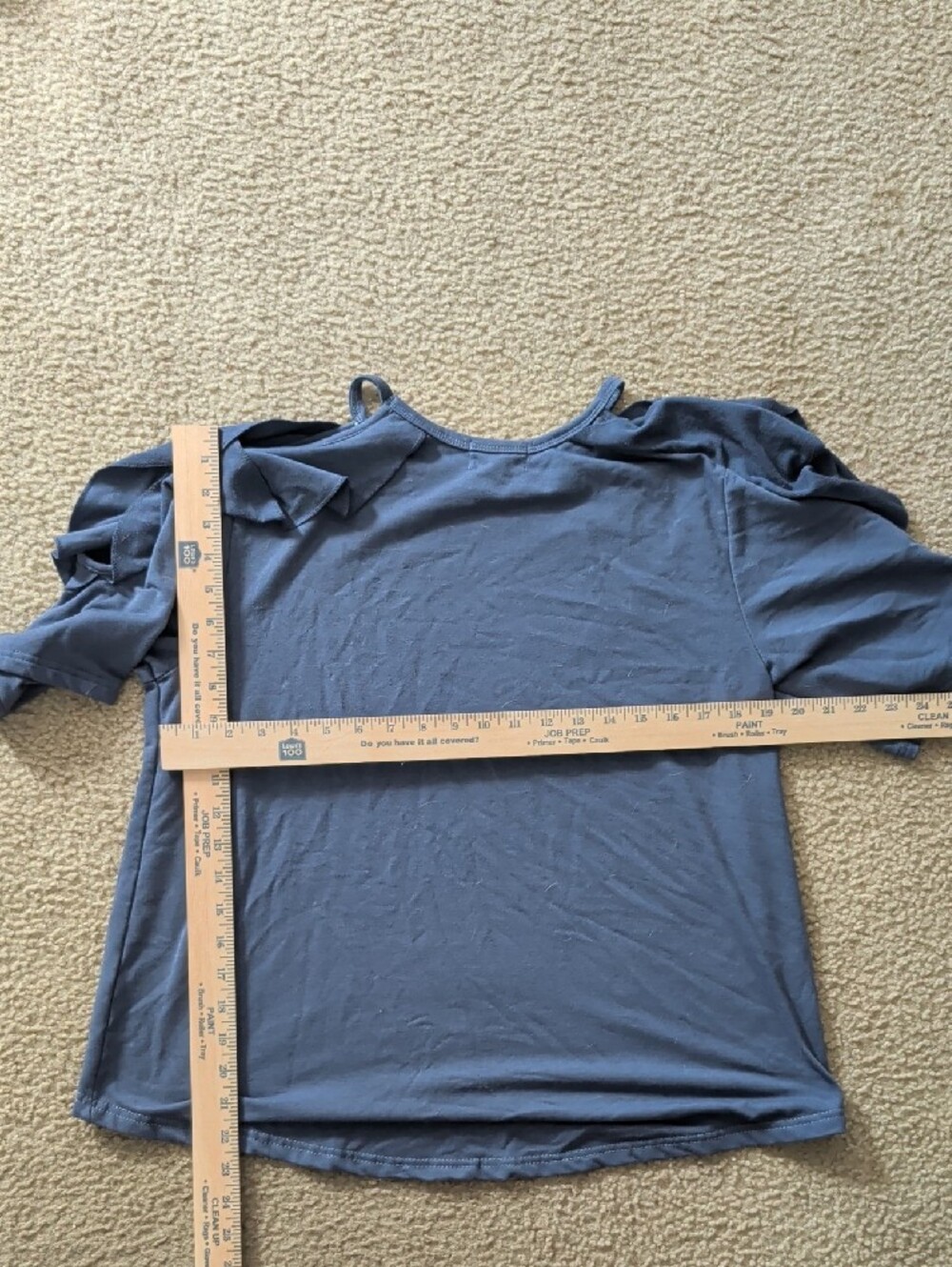 Casual Slate Blue Women’s Short Sleeve Tee Dress - Picture 5 of 5